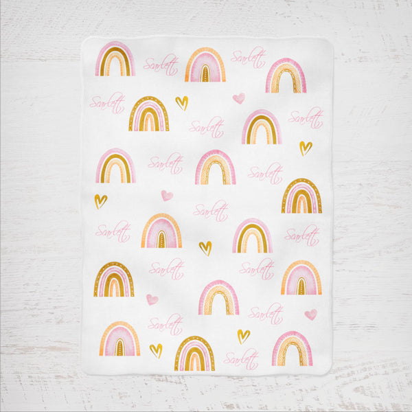 Rainbows - Pink and Gold