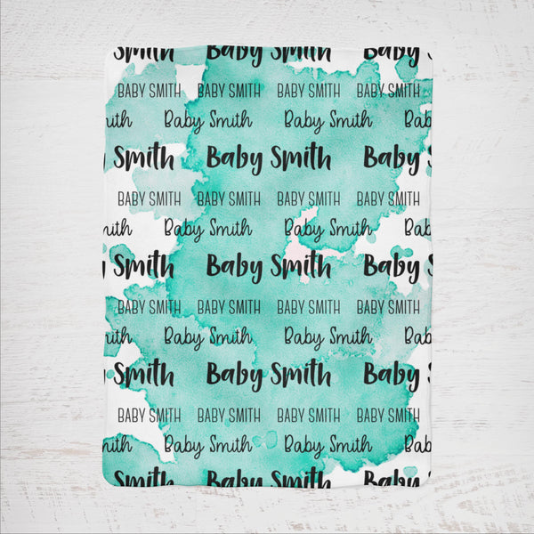 Just Names - Watercolour (Teal)