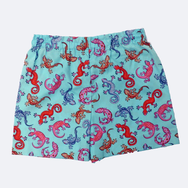 Colourful gecko shorts